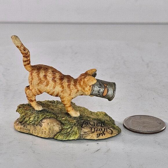 Lowell Davis Bit Off More Than He Could Chew Figurine Cat Schmid Scotland FLAW - Picture 7 of 8